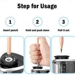 Pencil Sharpener Electric Pencil Sharpeners Blade to Fast Sharpen Suitable for Colored Pencils(6-8mm) School Pencil Sharpener/Classroom/Office/Home, Back to School Gift