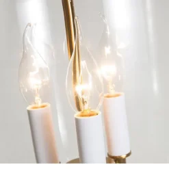 Pendant Light Fixtures Retro Gold Black Copper 3 Light Hanging Light Industrial Style Transparent Glass lampshade Chandelier Ceiling Lighting for Living Room Study Office Lighting Fixture 110-240V