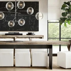 Pendant Light Glass Globe Design Modern Nordic Style 6-Light Chandelier Painted Finishes Electroplated Metal 220V 110V Warm White Cold White