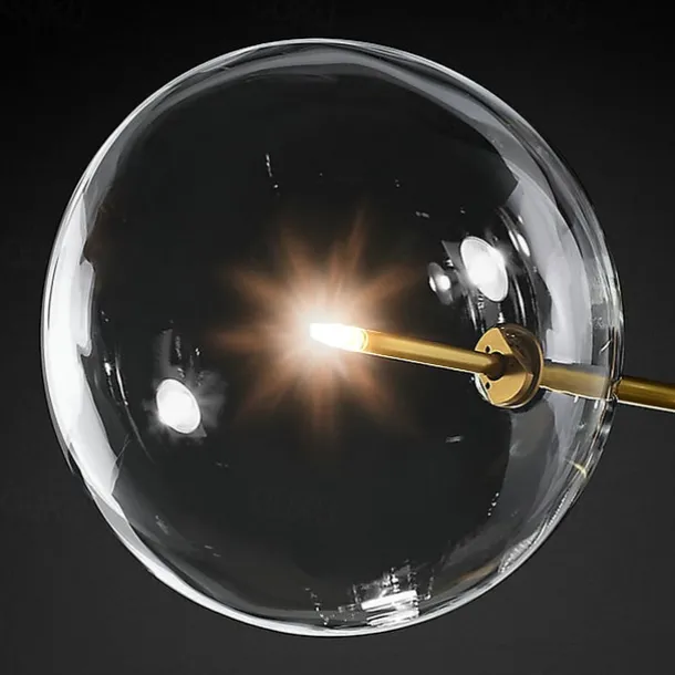 Pendant Light Glass Globe Design Modern Nordic Style 6-Light Chandelier Painted Finishes Electroplated Metal 220V 110V Warm White Cold White