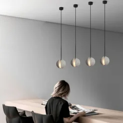 Pendant Lights Round Pendant Lights Home Decor Industrial Style Pendant Lights Pendant Lighting Fixtures, White Sand And Stone