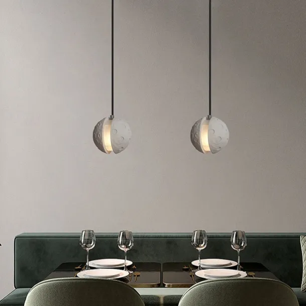 Pendant Lights Round Pendant Lights Home Decor Industrial Style Pendant Lights Pendant Lighting Fixtures, White Sand And Stone