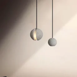 Pendant Lights Round Pendant Lights Home Decor Industrial Style Pendant Lights Pendant Lighting Fixtures, White Sand And Stone