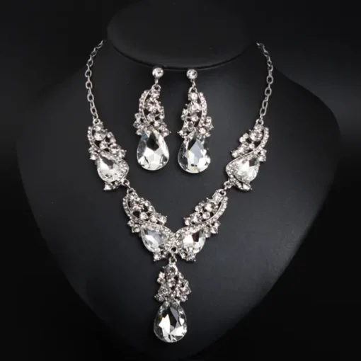 Pendant Necklace Crystal Imitation Diamond Women's Geometrical Cute Wedding Cuboid Necklace For Wedding Festival / 3pcs