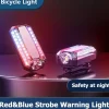 Personal LED Safety Light, Red & Blue Hands-Free Mountable Flashlight for Night Time Safety Emergency Warning, with Long Lasting Rechargeable Battery