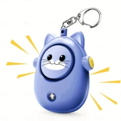 Personal Safety Alarm 130dB Loud Self Defense Keychain Siren with LED Strobe Light Personal Emergency Security Safe Devices Key Chain Alarms for Women Elderly