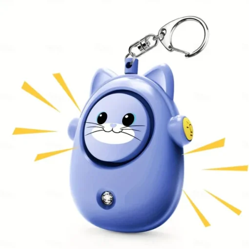 Personal Safety Alarm 130dB Loud Self Defense Keychain Siren with LED Strobe Light Personal Emergency Security Safe Devices Key Chain Alarms for Women Elderly