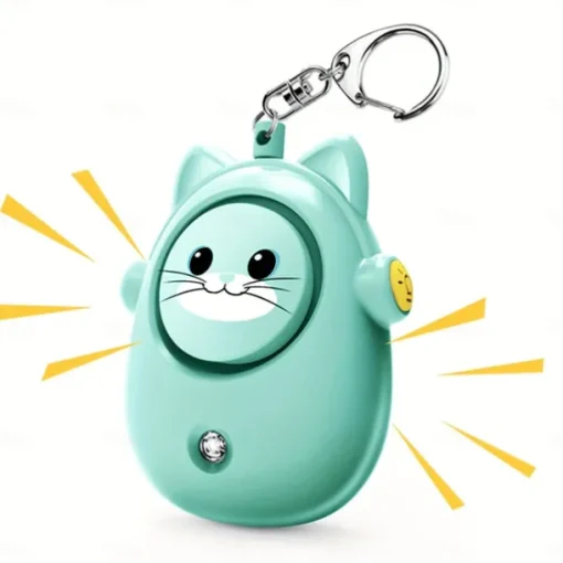 Personal Safety Alarm 130dB Loud Self Defense Keychain Siren with LED Strobe Light Personal Emergency Security Safe Devices Key Chain Alarms for Women Elderly