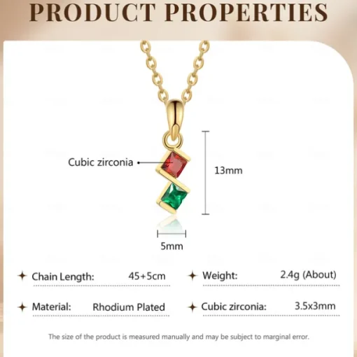 Personalized Birthstone Necklace Custom Best Gift for Mom – Pendant for Women, Perfect for Mother's Day, Valentine's Day, Christmas, or Birthday