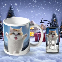 Personalized Photo Coffee Mug - Pet Custom Mug Gift for Family Christmas Gift Mug Ceramic Mug 11oz
