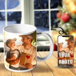 Personalized Photo Gift Mug Custom Wedding Gift for Couple Wedding Gift Coffee Mugs Cup Custom Ceramic Mug Customizable Mug 11oz