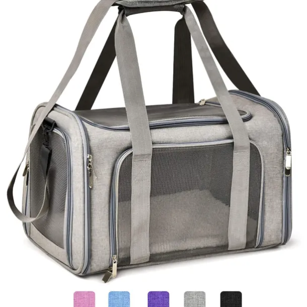 Pet Carrier Airline Approved Pet Carrier Dog Carriers for Small Dogs, Cat Carriers for Medium Cats Small Cats, Small Pet Carrier Small Dog Carrier Airline Approved Dog Cat Pet Travel (50cm*34cm*34CM)