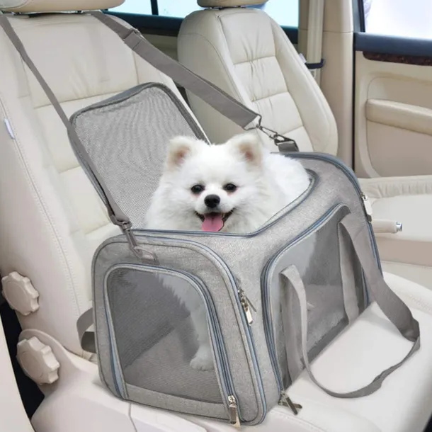 Pet Carrier Airline Approved Pet Carrier Dog Carriers for Small Dogs, Cat Carriers for Medium Cats Small Cats, Small Pet Carrier Small Dog Carrier Airline Approved Dog Cat Pet Travel (50cm*34cm*34CM)