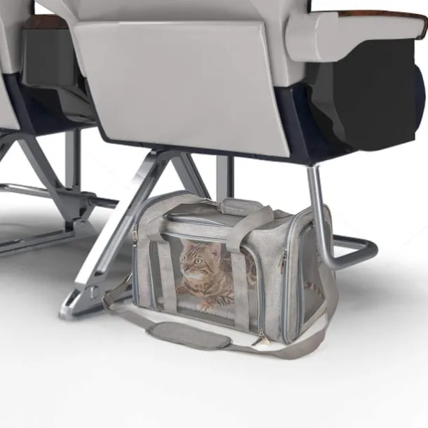 Pet Carrier Airline Approved Pet Carrier Dog Carriers for Small Dogs, Cat Carriers for Medium Cats Small Cats, Small Pet Carrier Small Dog Carrier Airline Approved Dog Cat Pet Travel (50cm*34cm*34CM)