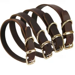 Pet Dog Collar Made Of Cowhide Leather Collar Collar Collar Sleeve Medium Sized Large Dog Collar