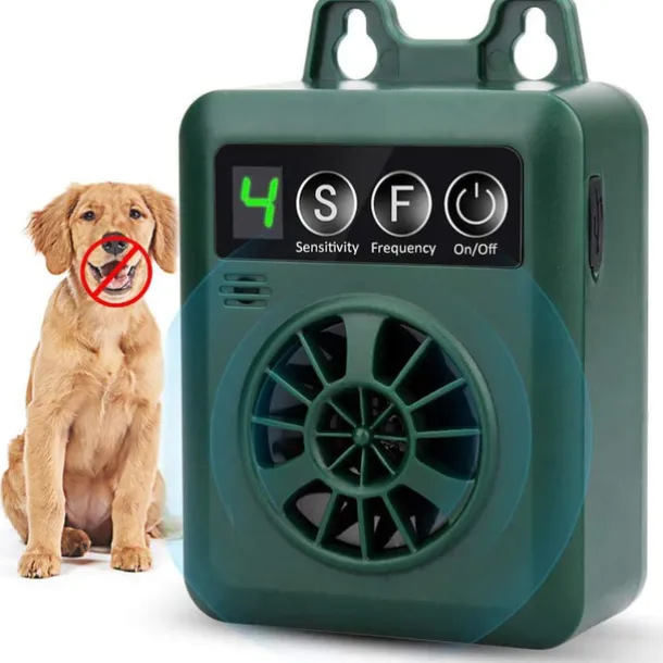 Pet Dog Ultrasonic Bark Control Device Upgraded Rechargeable Digital Bark Control Outdoor Anti Barking Dog Bark Control Sonic Bark Deterrents Silencer Stop Barking