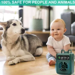 Pet Dog Ultrasonic Bark Control Device Upgraded Rechargeable Digital Bark Control Outdoor Anti Barking Dog Bark Control Sonic Bark Deterrents Silencer Stop Barking