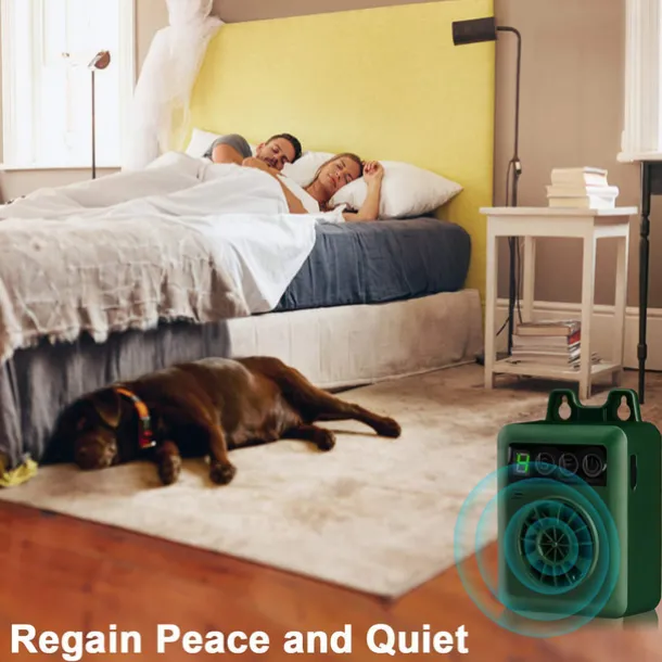 Pet Dog Ultrasonic Bark Control Device Upgraded Rechargeable Digital Bark Control Outdoor Anti Barking Dog Bark Control Sonic Bark Deterrents Silencer Stop Barking