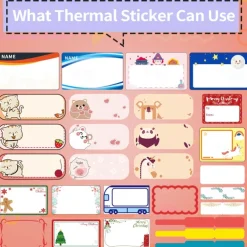 Phomemo M110 Thermal Label Makers - Portable BT Thermal Label Maker Printer For Barcode, Clothing, Jewelry, Retail, Mailing, Compatible With Android, IOS, Windows & Mac, With 1 Roll 40×30mm Label