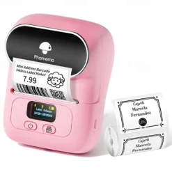 PhomemoM110 Mini Portable Barcode Label Clothing Price Tag Tag Tag Sticker Thermal Label Printer