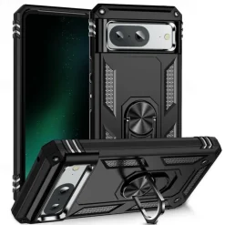 Phone Case For Google Pixel 9 Pro Pixel 9 Pro XL Pixel 8 Pro Pixel 8 Pixel 9 Pixel 7 Pixel 7 Pro Pixel 6 Pixel 6 Pro Back Cover Ring Holder Magnetic Shockproof Retro TPU PC