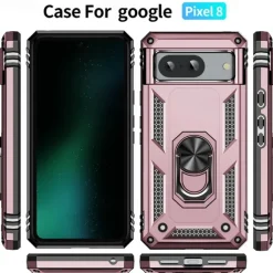Phone Case For Google Pixel 9 Pro Pixel 9 Pro XL Pixel 8 Pro Pixel 8 Pixel 9 Pixel 7 Pixel 7 Pro Pixel 6 Pixel 6 Pro Back Cover Ring Holder Magnetic Shockproof Retro TPU PC