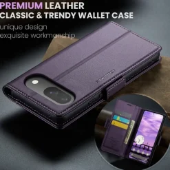 Phone Case For Google Pixel 9 Pro Pixel 9 Pro XL Pixel 8 Pro Pixel 8 Pixel 9 Flip Cover with Stand Holder Magnetic Card Slot Retro TPU PU Leather