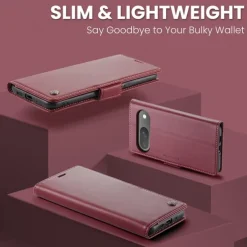 Phone Case For Google Pixel 9 Pro Pixel 9 Pro XL Pixel 8 Pro Pixel 8 Pixel 9 Flip Cover with Stand Holder Magnetic Card Slot Retro TPU PU Leather