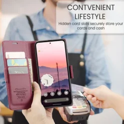 Phone Case For Google Pixel 9 Pro Pixel 9 Pro XL Pixel 8 Pro Pixel 8 Pixel 9 Flip Cover with Stand Holder Magnetic Card Slot Retro TPU PU Leather