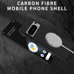 Phone Case For Google Pixel 8 Pro Pixel 8 Pixel 7 Pixel 7 Pro Back Cover with Stand Holder Support Wireless Charging Shockproof PC Metal