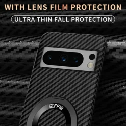 Phone Case For Google Pixel 8 Pro Pixel 8 Pixel 7 Pixel 7 Pro Back Cover with Stand Holder Support Wireless Charging Shockproof PC Metal