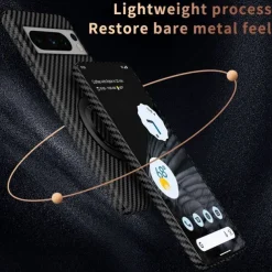 Phone Case For Google Pixel 8 Pro Pixel 8 Pixel 7 Pixel 7 Pro Back Cover with Stand Holder Support Wireless Charging Shockproof PC Metal