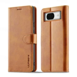 Phone Case For Google Pixel 9 Pro Pixel 9 Pro XL Pixel 8 Pro Pixel 8 Pixel 9 Pixel 7 Pixel 7 Pro Pixel 6 Pixel 6 Pro Flip Cover with Stand Holder Magnetic Card Slot Retro TPU PU Leather