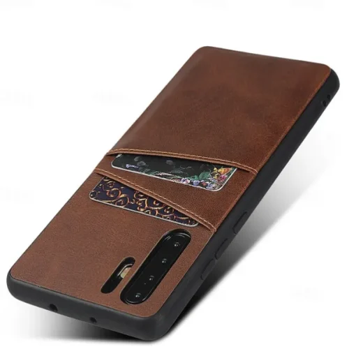 Phone Case For Huawei P30 P30 Pro P30 Lite P20 Pro P20 lite Mate 30 Mate 30 Pro Back Cover Leather Card Holder Solid Color PU Leather