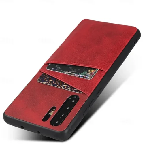 Phone Case For Huawei P30 P30 Pro P30 Lite P20 Pro P20 lite Mate 30 Mate 30 Pro Back Cover Leather Card Holder Solid Color PU Leather