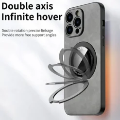 Phone Case For iPhone 16 15 14 Pro Max Plus 15 14 Pro Max 13 12 11 Pro Max Back Cover with Stand Holder Support Wireless Charging Shockproof TPU PU Leather