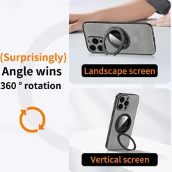 Phone Case For iPhone 16 15 14 Pro Max Plus 15 14 Pro Max 13 12 11 Pro Max Back Cover with Stand Holder Support Wireless Charging Shockproof TPU PU Leather