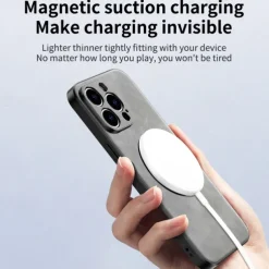 Phone Case For iPhone 16 15 14 Pro Max Plus 15 14 Pro Max 13 12 11 Pro Max Back Cover with Stand Holder Support Wireless Charging Shockproof TPU PU Leather