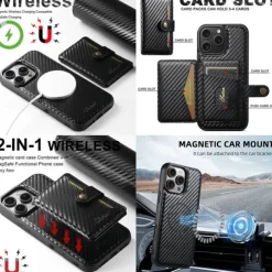 Phone Case For iPhone 16 15 14 Pro Max Plus 13 12 Pro Max Back Cover with Stand Holder Magnetic Support Wireless Charging Retro TPU PC PU Leather
