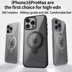 Phone Case For iPhone 16 15 14 Pro Max Plus 13 12 Pro Max Back Cover Magnetic Support Wireless Charging Shockproof Retro TPU PC