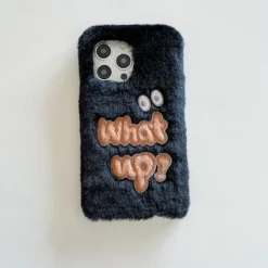 Phone Case For iPhone 16 15 14 Pro Max Plus 13 12 11 Pro Max Back Cover Shockproof Retro Plush
