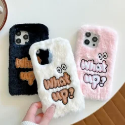 Phone Case For iPhone 16 15 14 Pro Max Plus 13 12 11 Pro Max Back Cover Shockproof Retro Plush