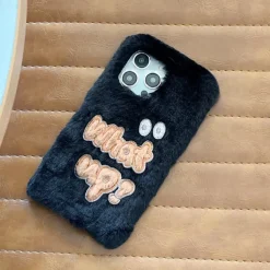 Phone Case For iPhone 16 15 14 Pro Max Plus 13 12 11 Pro Max Back Cover Shockproof Retro Plush