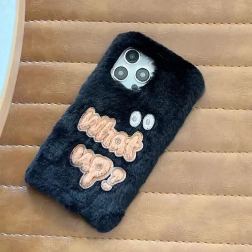 Phone Case For iPhone 16 15 14 Pro Max Plus 13 12 11 Pro Max Back Cover Shockproof Retro Plush