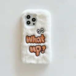 Phone Case For iPhone 16 15 14 Pro Max Plus 13 12 11 Pro Max Back Cover Shockproof Retro Plush