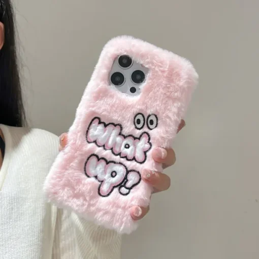 Phone Case For iPhone 16 15 14 Pro Max Plus 13 12 11 Pro Max Back Cover Shockproof Retro Plush