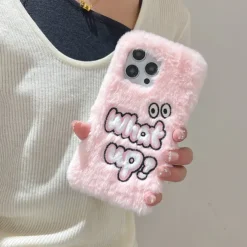 Phone Case For iPhone 16 15 14 Pro Max Plus 13 12 11 Pro Max Back Cover Shockproof Retro Plush