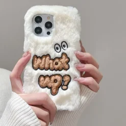 Phone Case For iPhone 16 15 14 Pro Max Plus 13 12 11 Pro Max Back Cover Shockproof Retro Plush