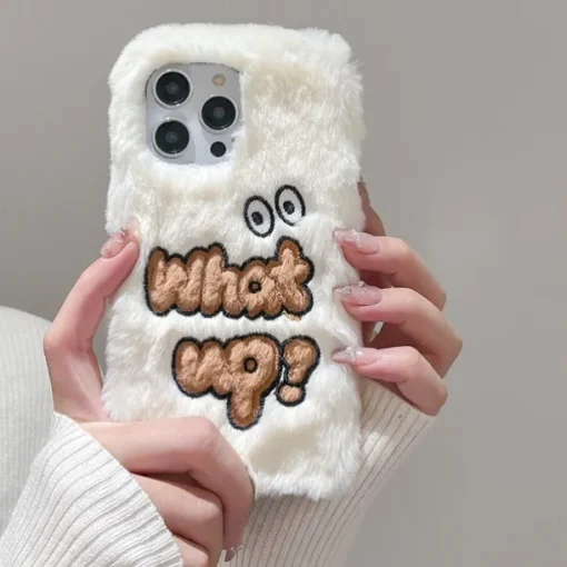 Phone Case For iPhone 16 15 14 Pro Max Plus 13 12 11 Pro Max Back Cover Shockproof Retro Plush