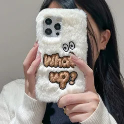 Phone Case For iPhone 16 15 14 Pro Max Plus 13 12 11 Pro Max Back Cover Shockproof Retro Plush